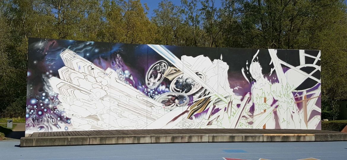 Graffiti in Schiffsarena
